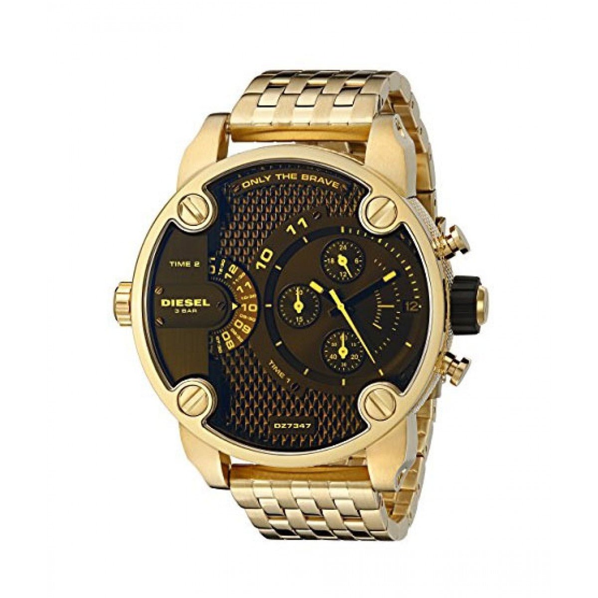 Diesel DZ7347 Mr. Daddy Chronograph Men's Watch – Blue Dial & Gold Stainless Steel Strap