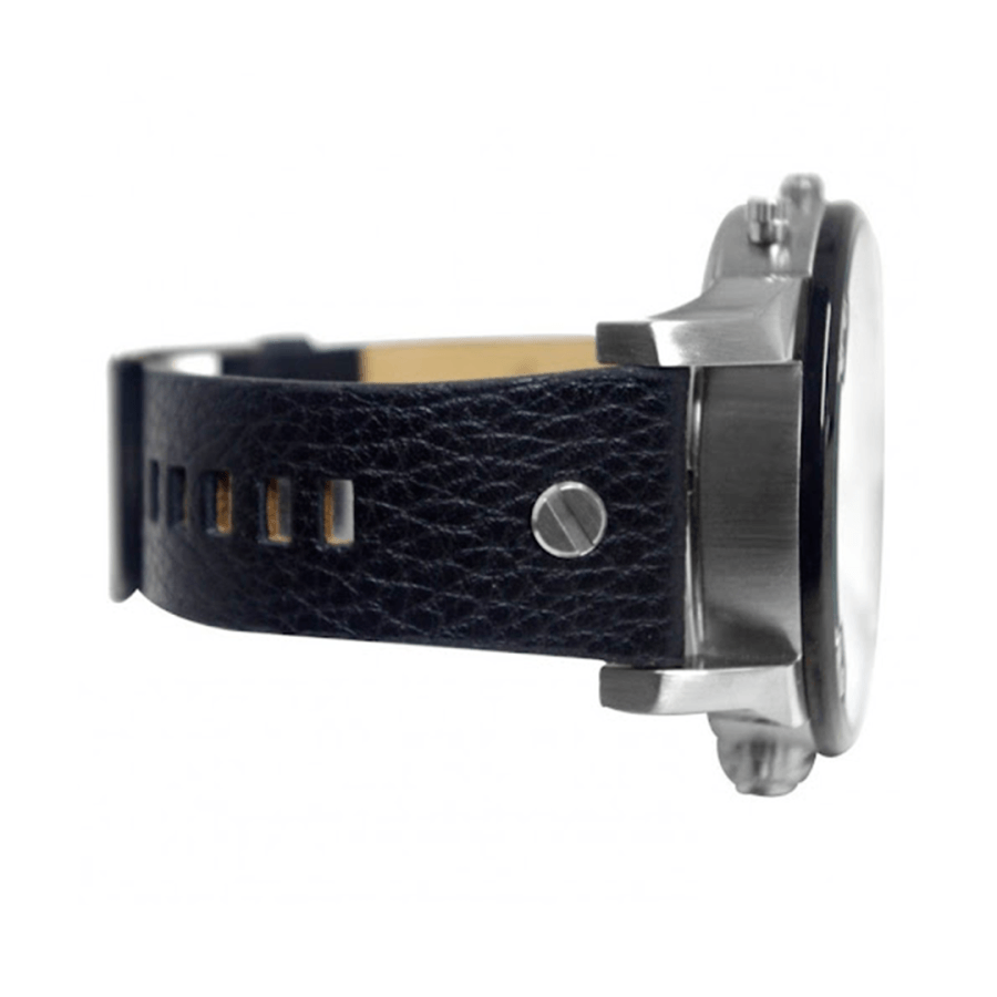 Diesel DZ7313 Mr. Daddy Chronograph Men's Watch – Black Dial & Black Leather Strap