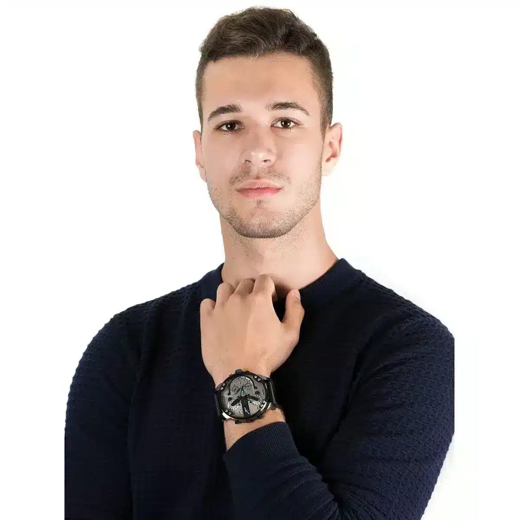 Diesel DZ7420 Mr. Daddy 2.0 Chronograph Men's Watch – Grey Dial & Black Nylon Strap