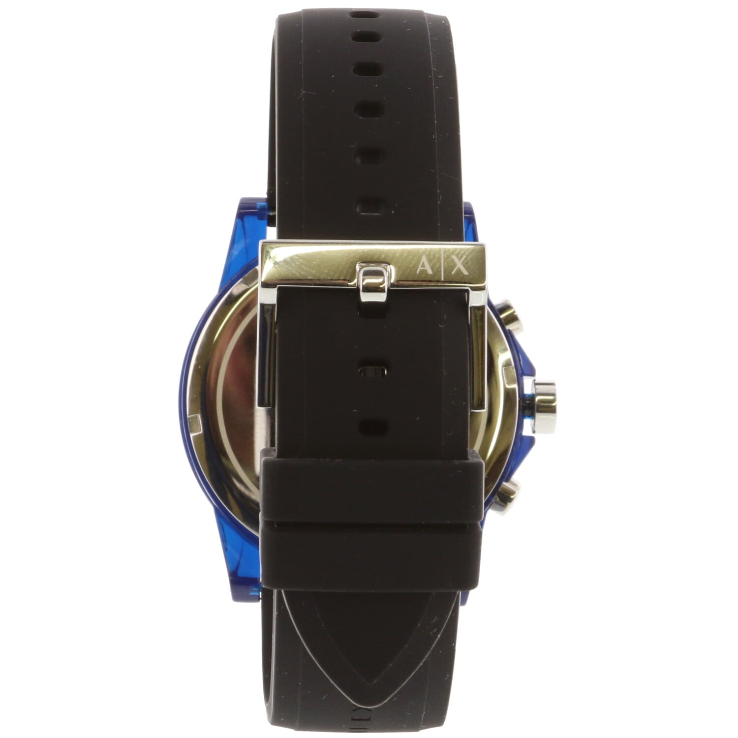 Armani Exchange Outerbanks AX1339 Men's Chronograph Watch – Black Dial with Black Silicone Strap
