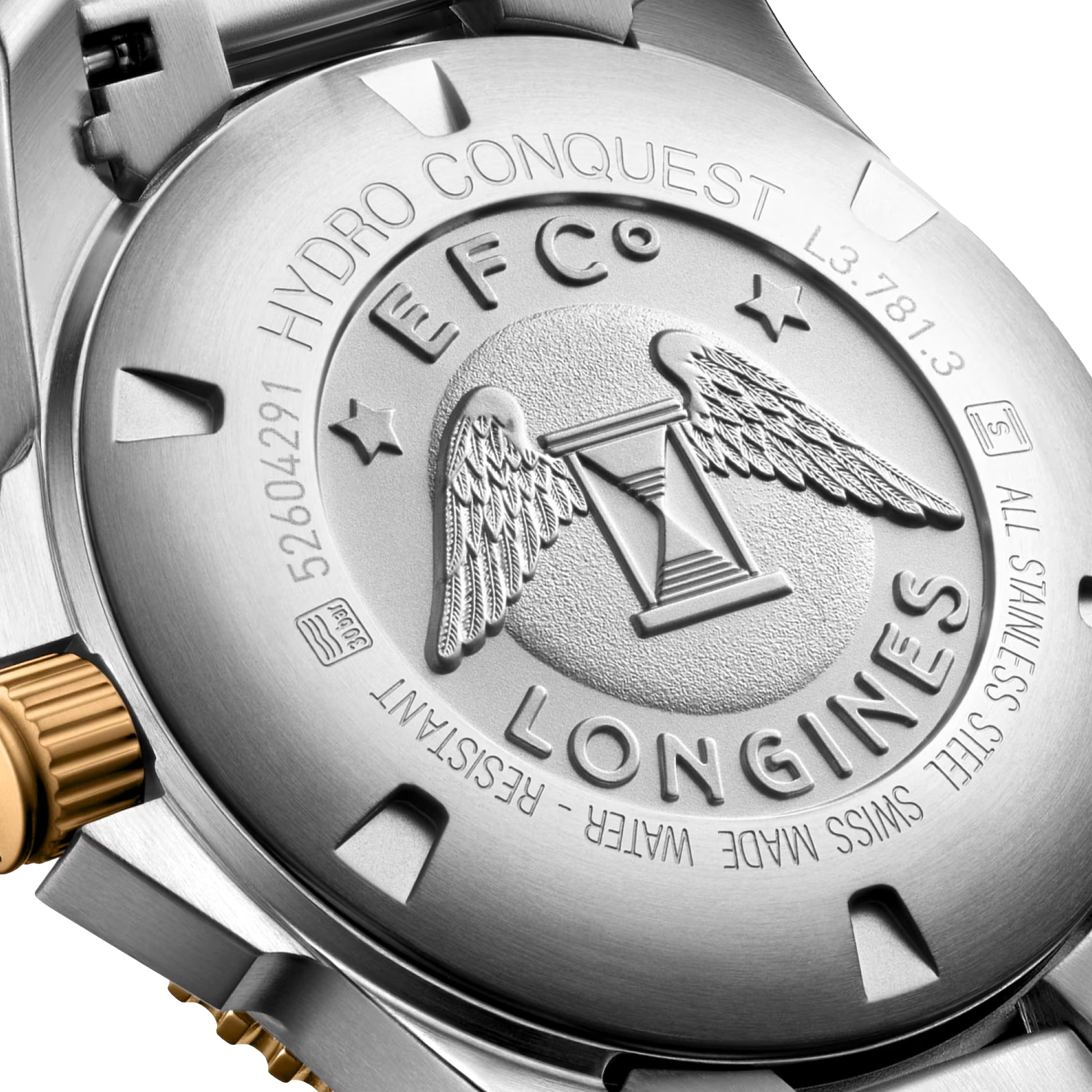longines HydroConquest Ceramic Bezel Two-Tone 41mm - Black on Bracelet