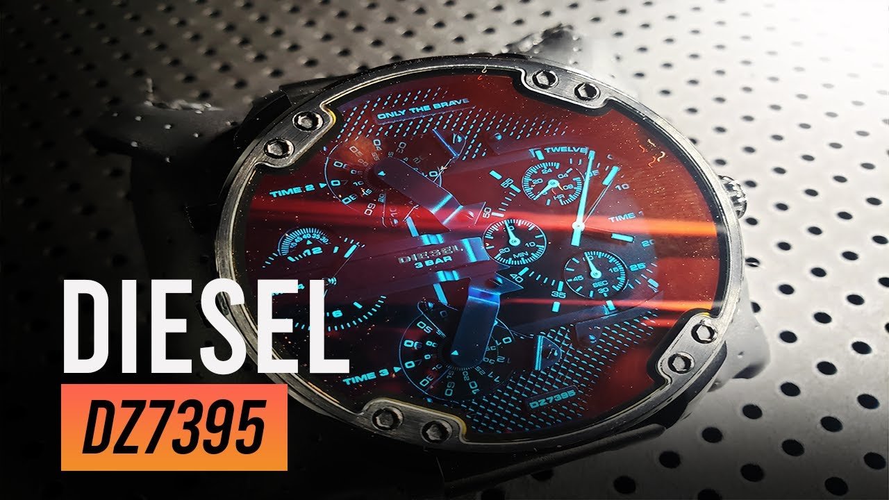 Diesel DZ7395 Mr. Daddy 2.0 Chronograph Men's Watch – Black Dial & Black Stainless Steel Strap