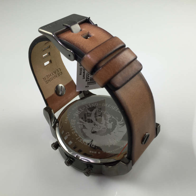 Diesel DZ7332 Mr. Daddy 2.0 Chronograph Men's Watch – Black Dial & Brown Leather Strap