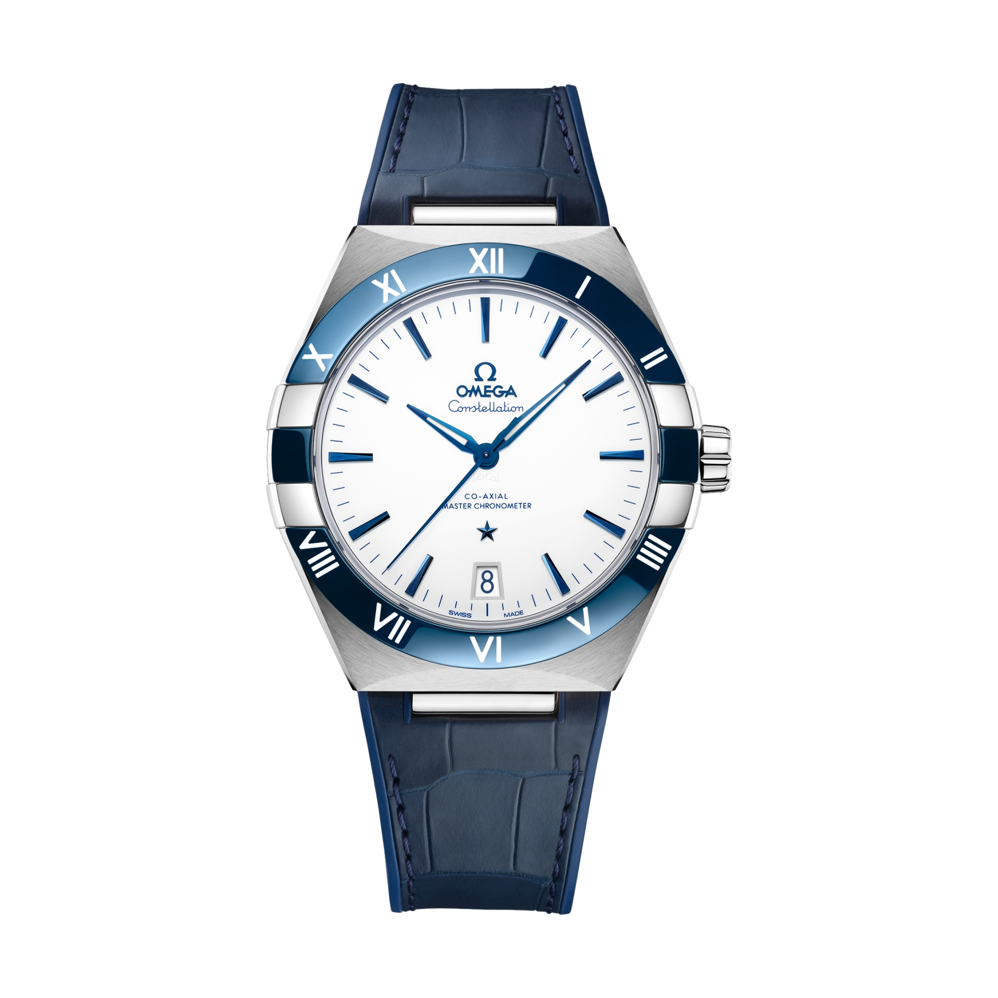 OMEGA Constellation 41mm - White on Leather Strap