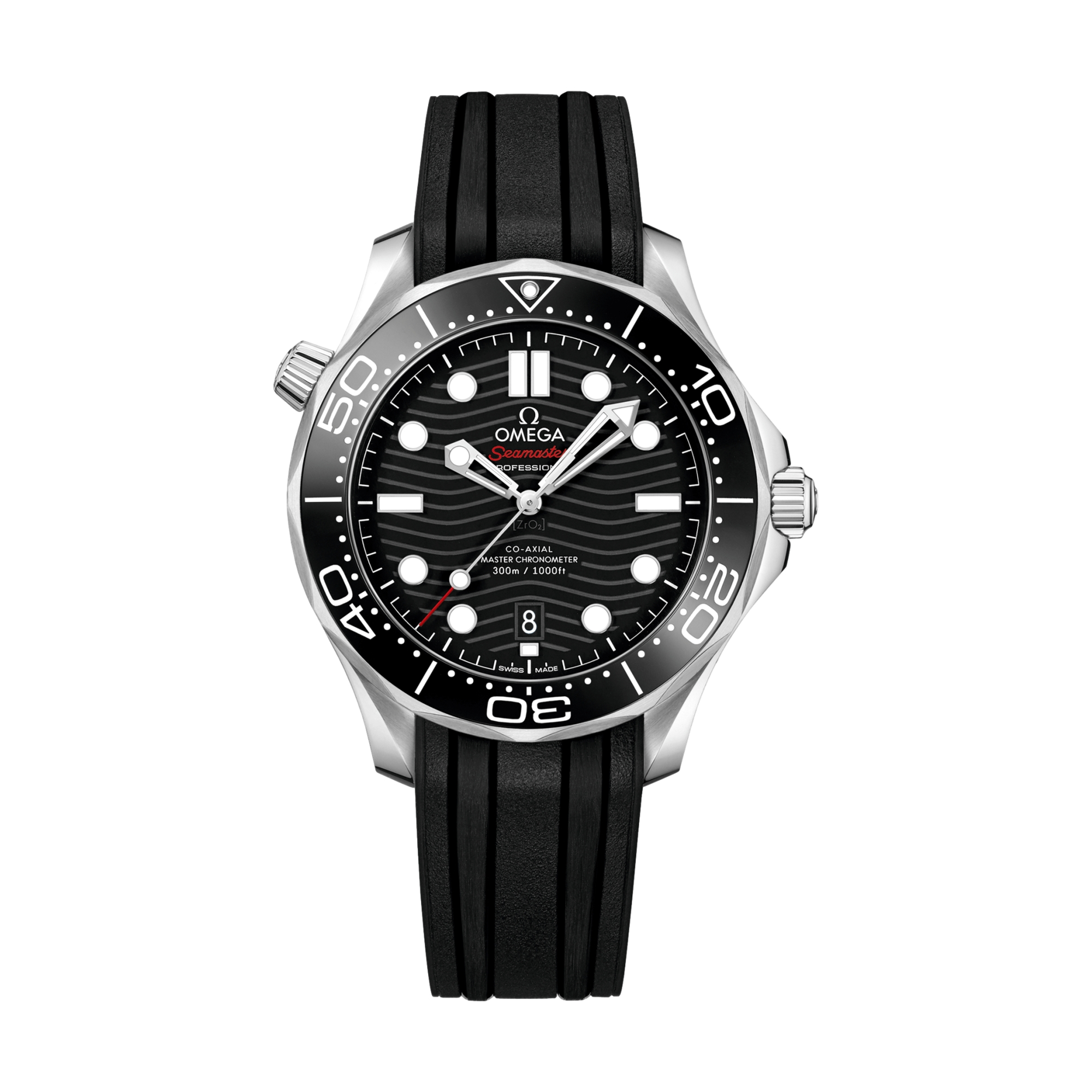 OMEGA Seamaster Diver 300M 42mm - Black on Rubber Strap