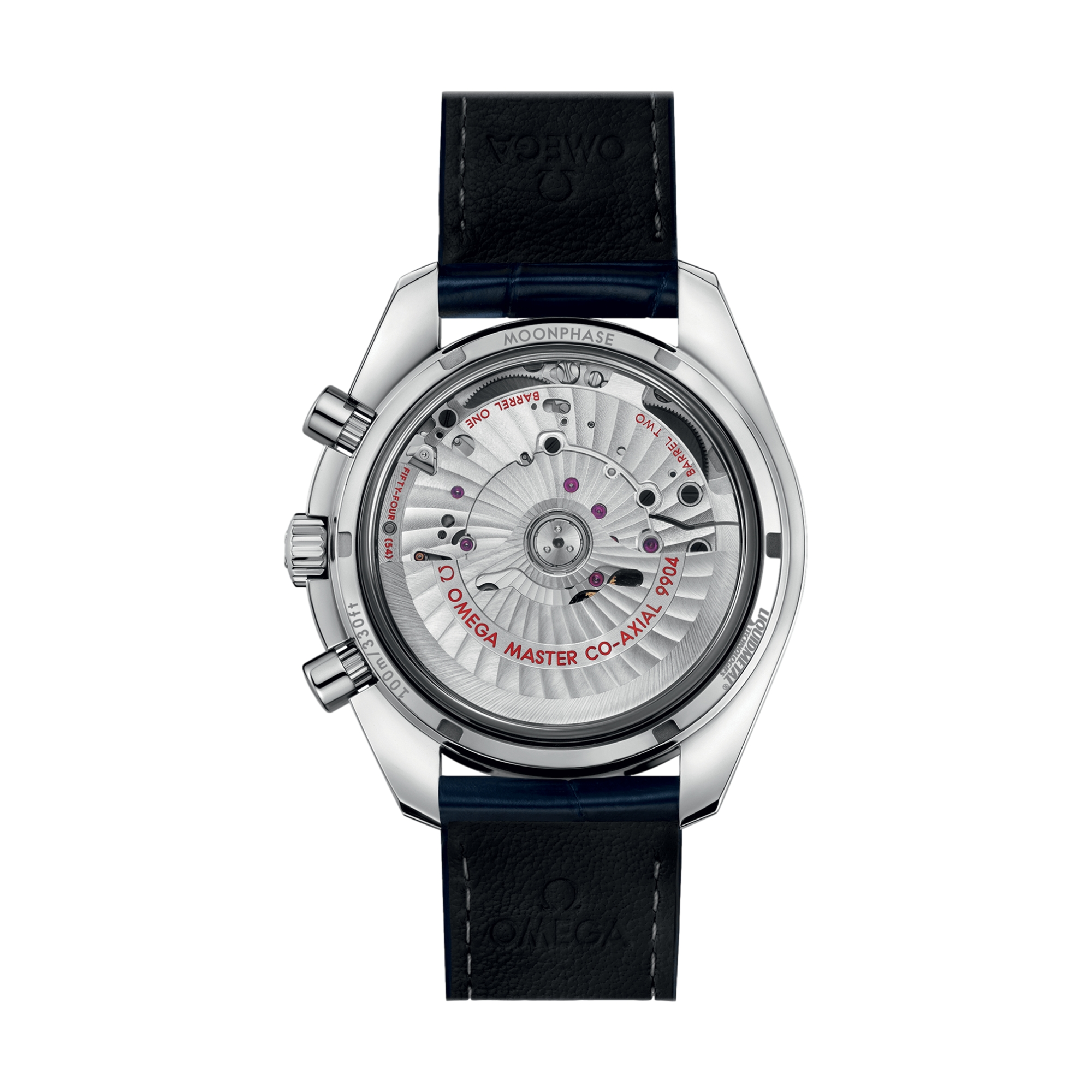 OMEGA Speedmaster Moonphase Moonphase Chronograph 44.25mm - Blue on Leather Strap