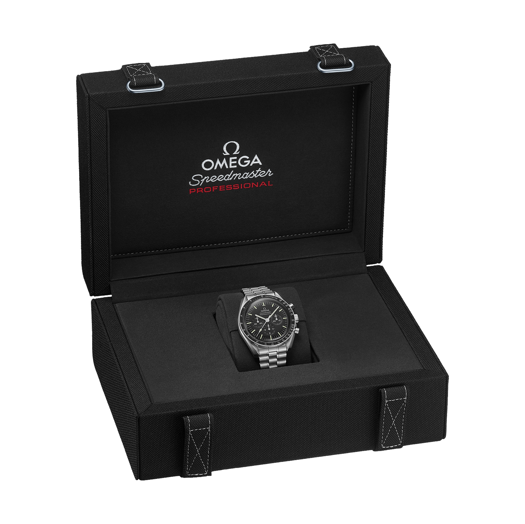 Speedmaster Moonwatch Professional Hesalite 42mm - Black on Bracelet