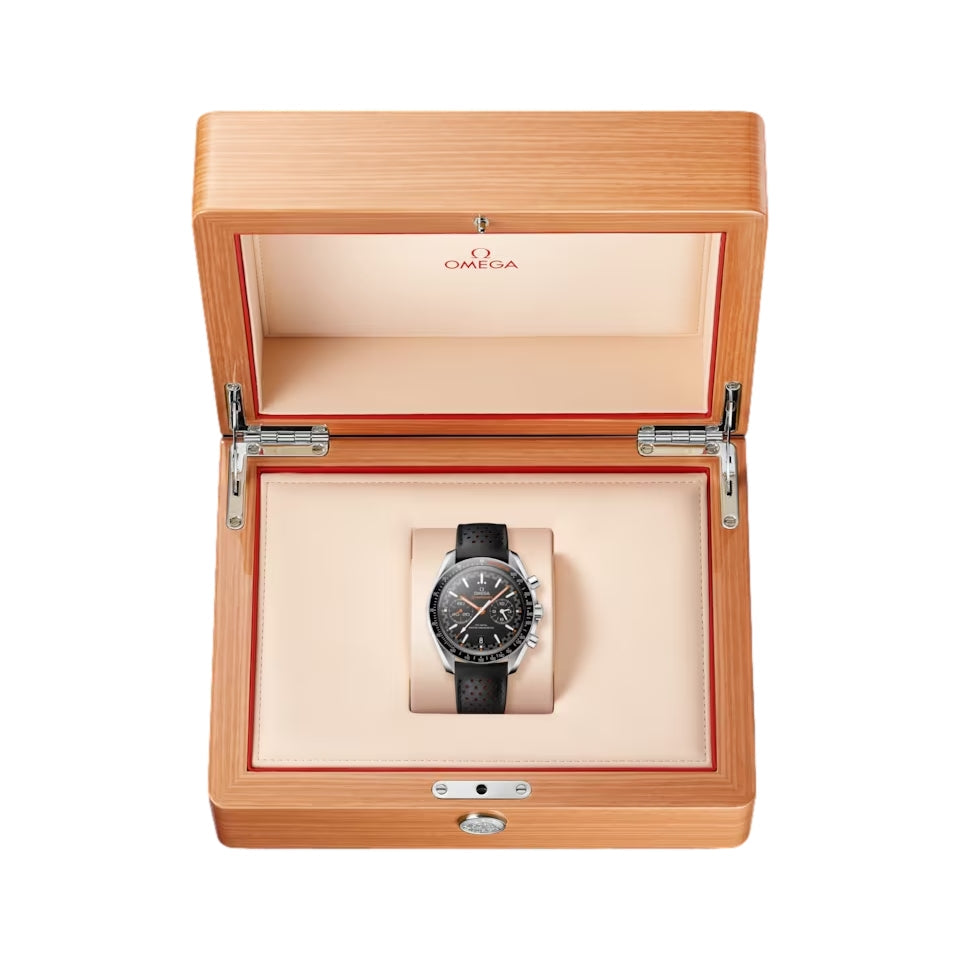 OMEGA Speedmaster Racing Chronograph 44.25mm - Black on Leather Strap