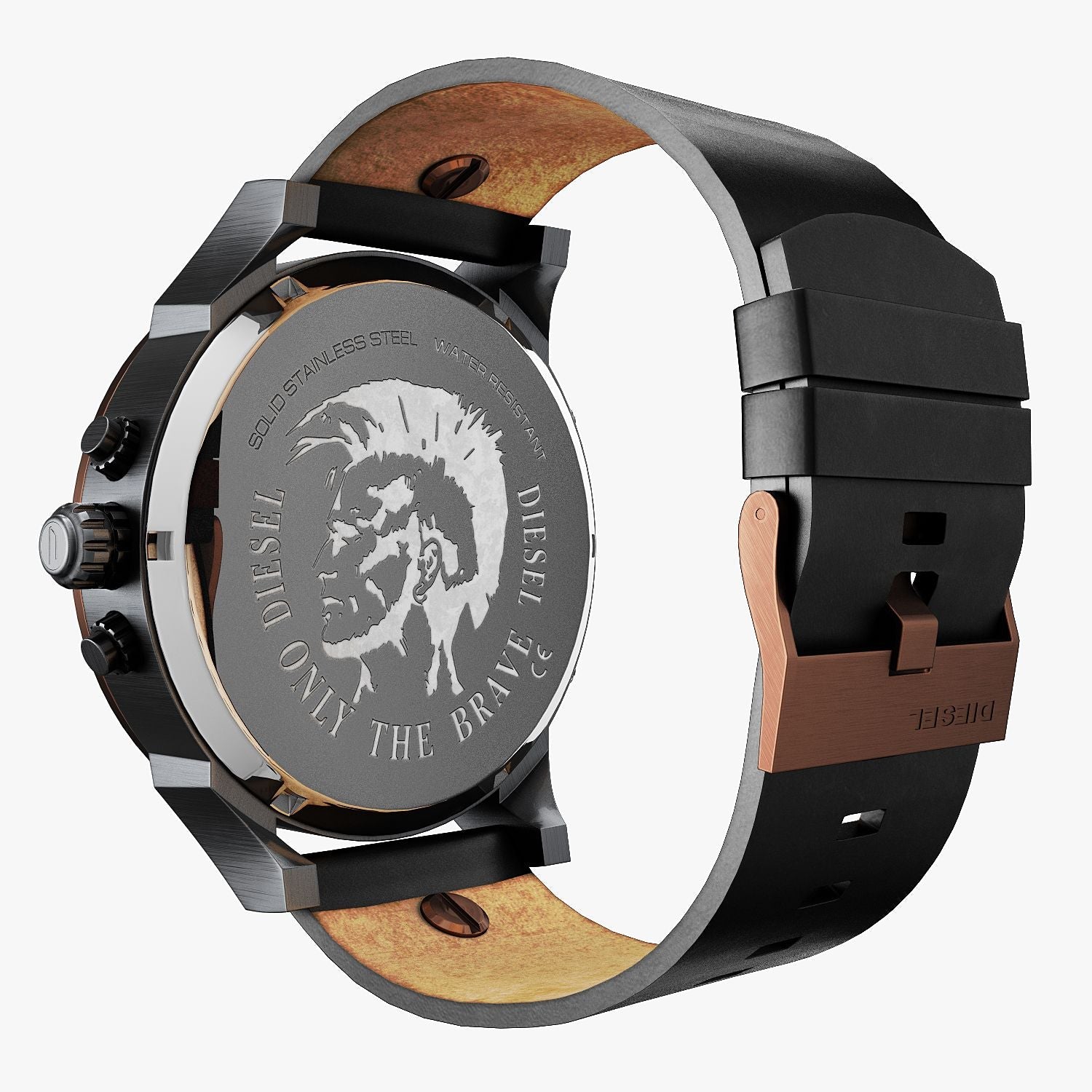 Diesel DZ7400 Mr. Daddy 2.0 Chronograph Men's Watch – Black Dial & Black Stainless Steel Strap