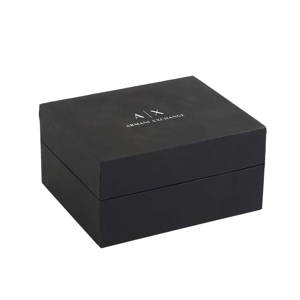 Armani Exchange Cayde AX2702 Men's Analog Watch – Blue Dial with Matching Blue Stainless Steel Strap