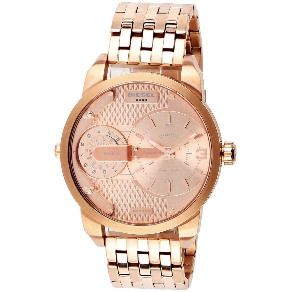 Diesel DZ7318 Mini Daddy Men's Watch – Rose Gold Dial & Rose Gold Stainless Steel Strap