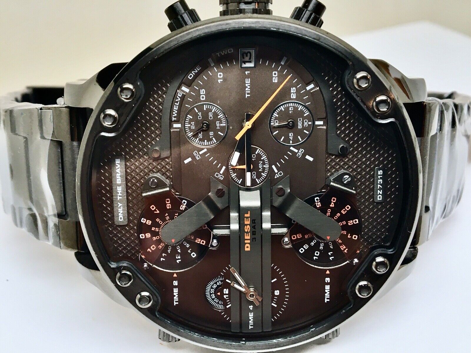 Diesel DZ7315 Mr. Daddy 2.0 Chronograph Men's Watch – Grey Dial & Grey Stainless Steel Strap