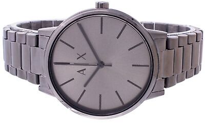 Armani Exchange Cayde AX2722 Men's Analog Watch – Grey Dial with Matching Grey Stainless Steel Strap