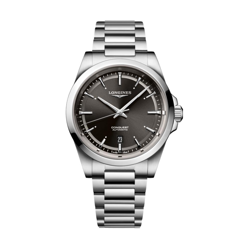 longines Conquest 41mm - Sunray Black on Bracelet