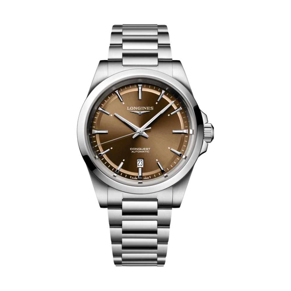 longines Conquest 41mm - Sunray Brown on Bracelet