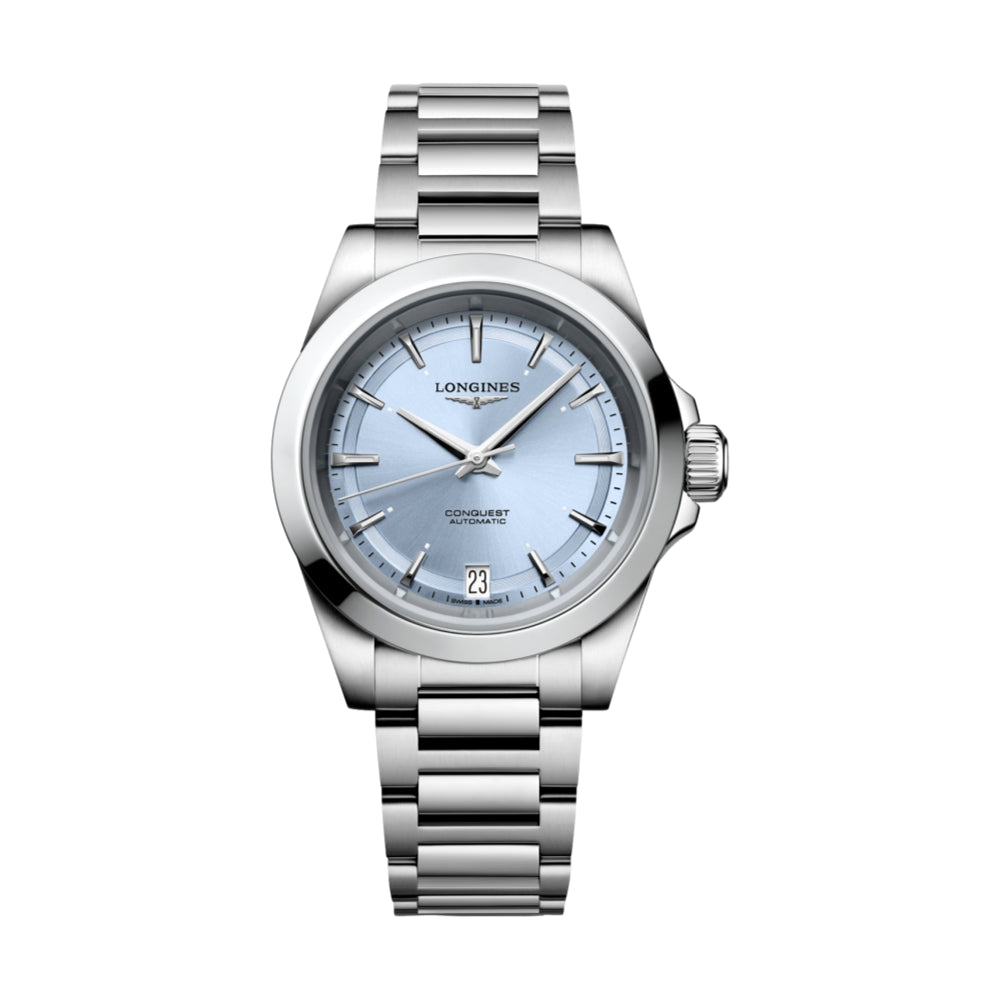 longines Conquest 34mm - Sunray Blue on Bracelet